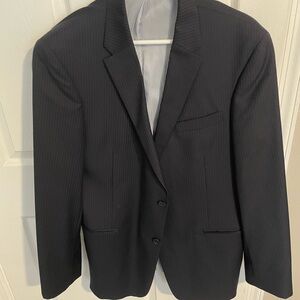 Men's Deep Navy Pinstripe Jacket